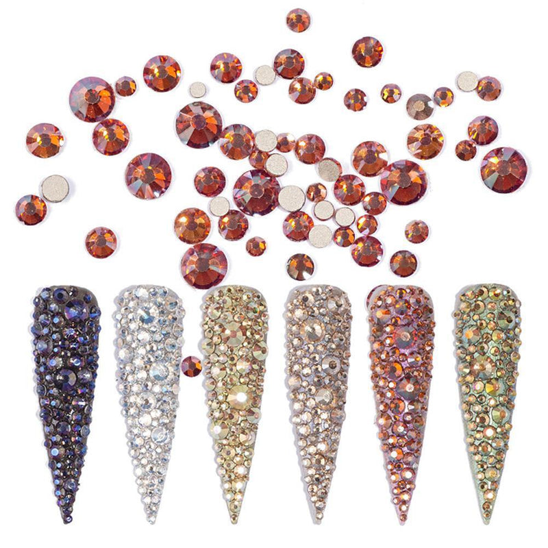 6pcs/bag Nail Crystal Rhinestones Glitter Small Irregular Beads DIY Nail Stic