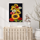 Sunflower Oil Paint By Numbers Kits Canvas Picture DIY Wall Art Craft Coloring