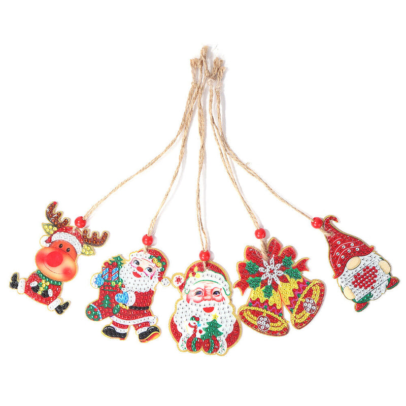 Double-sided 5D Diamond Painting Christmas Pendant Xmas Trees DIY (GP003) Newly