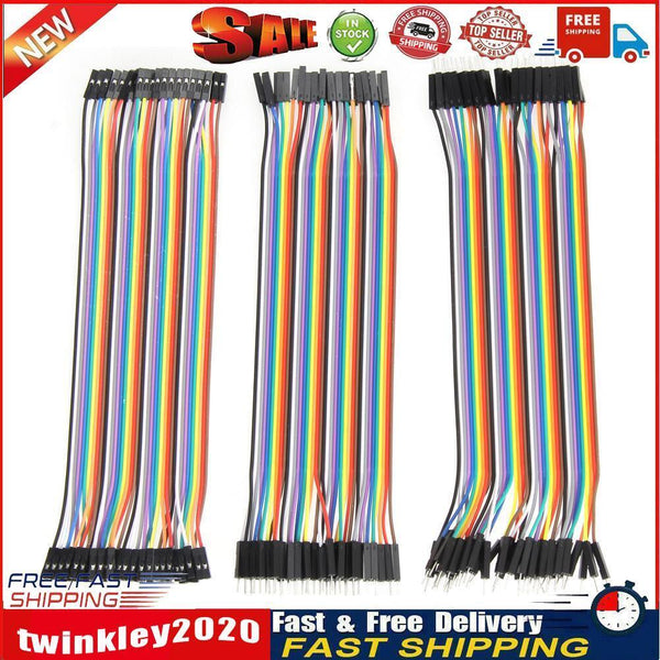 120pcs 20cm 2.54mm 1pin Jumper Wire DuPont Cable for Arduino Newly