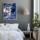 Oil Painting By Numbers Acrylic Handmade Four Wolves Digital Picture Home Decor