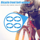 4x Bicycle Front Fork Washer MTB Bike Headset Spacers Gasket Ring (Blue) Newly