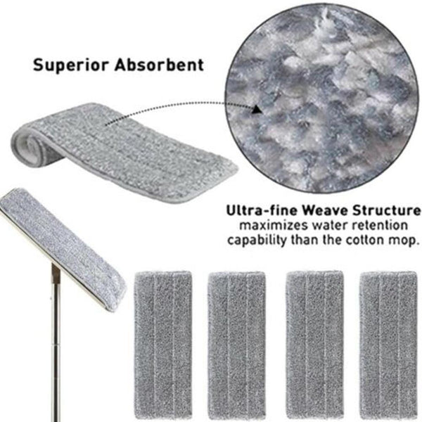 Flat Mop Replace Cloth Microfiber Fabric Reusable Hand-washing M0T6 Mop V3J9