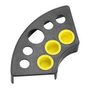 8 Holes Plastic Fan Shaped Tattoo Ink Cup Holder Stand Pigment Cup Rack Newly