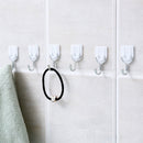 6pcs Viscose Hook Strong Wall Stickers Towel Holder Kitchen Bathroom Home Gadget