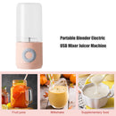 500ml Personal Fruit Blender Mini Food Smoothie Juicer (Pink 6 Blades) Newly