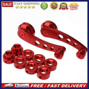 2pcs Aluminum Alloy Car Window Handle Winder Riser Replacement(Red)