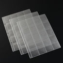PVC Coin Holder Album Pages Money Storage Collection Book Sheet (20 Pockets