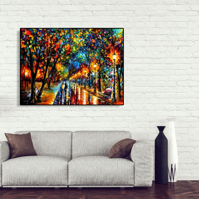 Painting By Numbers DIY Romantic Stroll Canvas Oil Art Picture Home Decor Kit
