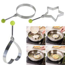 Stainless Steel Omelette Egg Frying Mold Love Round Star Mold(Flower)