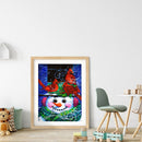 Full Round Drill Drawing Picture Snowman Diamond Painting Living Room Ornamen