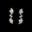 Casual Bridesmaid Crystal Necklace Earrings Set Wedding Gift Bridal L4I8