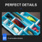 Fishing Tackle Storage Box w/ Removable Dividers Portable Fishing Organizer Case