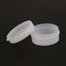 50pcs Plastic Cosmetic Sample Container 5 Grams Jars Pot Small Blank White