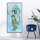 Japanese Girl Oil Paint By Numbers Kits DIY Handpainted on Canvas Wall Art