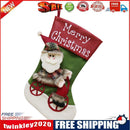 Christmas Stocking Xmas Tree ?Decorative Sock Candy Bag Gift Pouch (Green)