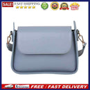Retro Women Solid Color Underam Shoulder Bag Ladies PU Leather Square Flap Purse