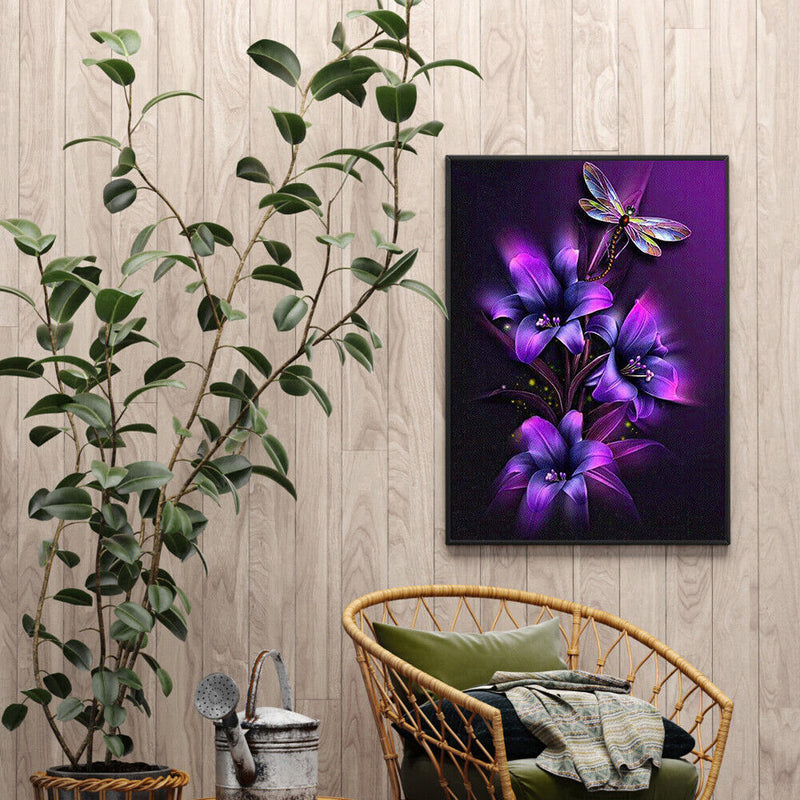 DIY Flower and Animal Oil Paint by Numbers Drawing Pictures Home Decoration Kit