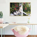 Unframed Running Cats On the Railing Painting Picture By Numbers Wall Craft