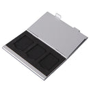 Metal Aluminum Protector Box Storage Case Memory Card Holder for 6Pcs SD/SDH