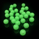 100pcs Hard Luminous Beads Float Balls Fishing Line Stoppers (8x8mm Green) Newly