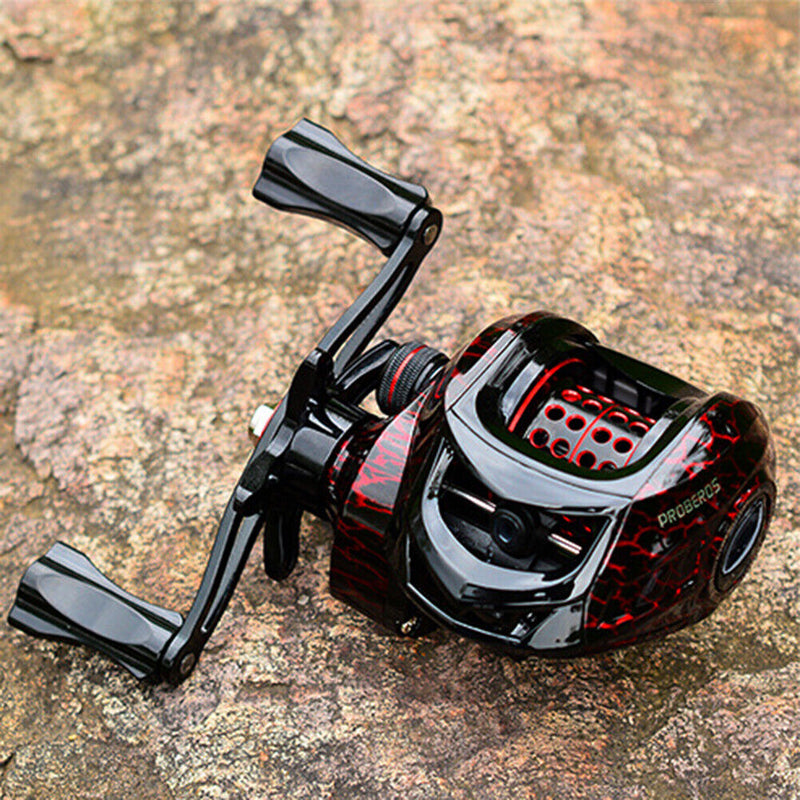 Brass Baitcasting Reel 10kg Max Drag 7.2: 1 Gear Ratio Saltwater Fishing Wheel