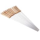 10pcs Outdoor Camping Picnic Barbecue Stick Stainless Steel Grill Needles Newly