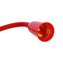 Universal AC 110-220V Bulb Clip Holder E26/E27 Socket LED Lamp Base (Red)