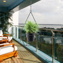 Hanging Flower Pot Hanger Chain Iron Planter Basket Holder Home Decor (B) Newly