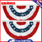 USA Pleated Fan Flag American Bunting Patriotic Half Banner Home Decoration