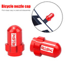 2pcs RISK MTB Bike Tire Valve Cap Inner Tube Valve Dust Cover (Red AV18)