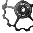LEBYCLE 13T Bike Rear Derailleur Pulley Guide Bearing Jockey Wheel (Black)