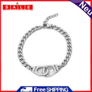 Simple Stainless Steel Freedom Letter Adjustable Bracelet Women Wrist Jewelry