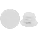 2pcs Bicycle Handlebar Plug Plastic Mountain Bike Grips End Covers (White) Newly