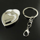 Heart-shaped Photo frame Key Holder key chain bag keyring Gift Pendants I0X1