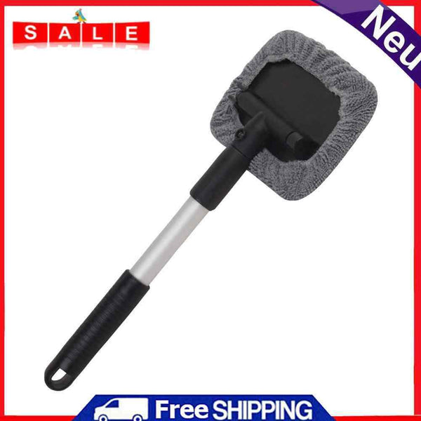 Telescopic Microfiber Car Window Cleaner Brush Windshield Wiper Cleaning Tool