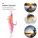 6cm 3.5g Soft Shrimp Bait Artificial Worm Fishing Lure with Hook Luminous Bait