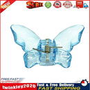 Butterfly Hair Claws Clip Women Korean Transparent Hairpin (Light Blue) Newly
