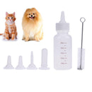 6pcs Puppy Kitten Feeding Bottle Pet Dog Cat Nursing Water Milk Feeder Kit Newly