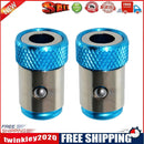 2pcs 6.35mm Shank Drill Bit 1/4 inch Screwdriver Bit Magnetic Rings Blue