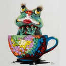 Frog Sitting in Cup Diamond Painting Kits Full Round Drill Decor 30x30cm (1)