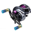 #A Titanium Alloy Grip Anti Slip Baitcasting Spinning Reel Handle Knobs Covers