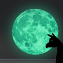 Creative Moon Luminous Wall Stickers Fluorescent Kids Bedroom Decor(Small) Newly