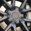 4pcs Wheel Center Caps for Tesla 3 Car Five Claw Hub Cover (Matt Black) Newly