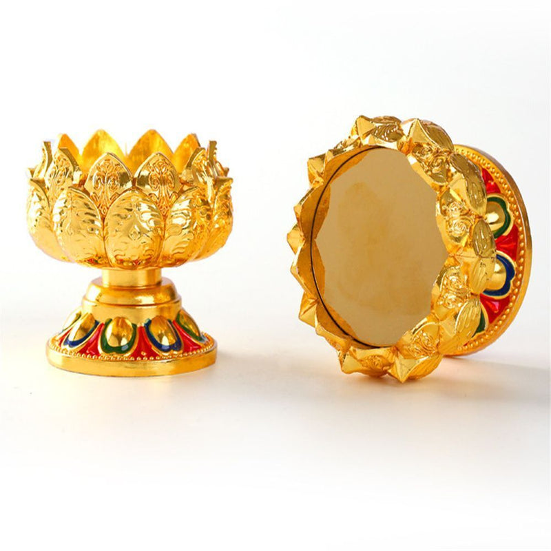 Decoration Lotus Seat Candlestick Light stand Incense Burner Lotus Lamp holder
