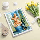 5D DIY Full Drill Diamond Painting Older Couples Cross Stitch Mosaic Kits Dec