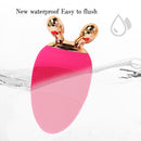 2 in 1 Facial Cleansing Brush Ultrasonic Vibration Cleaning Massager (Red)