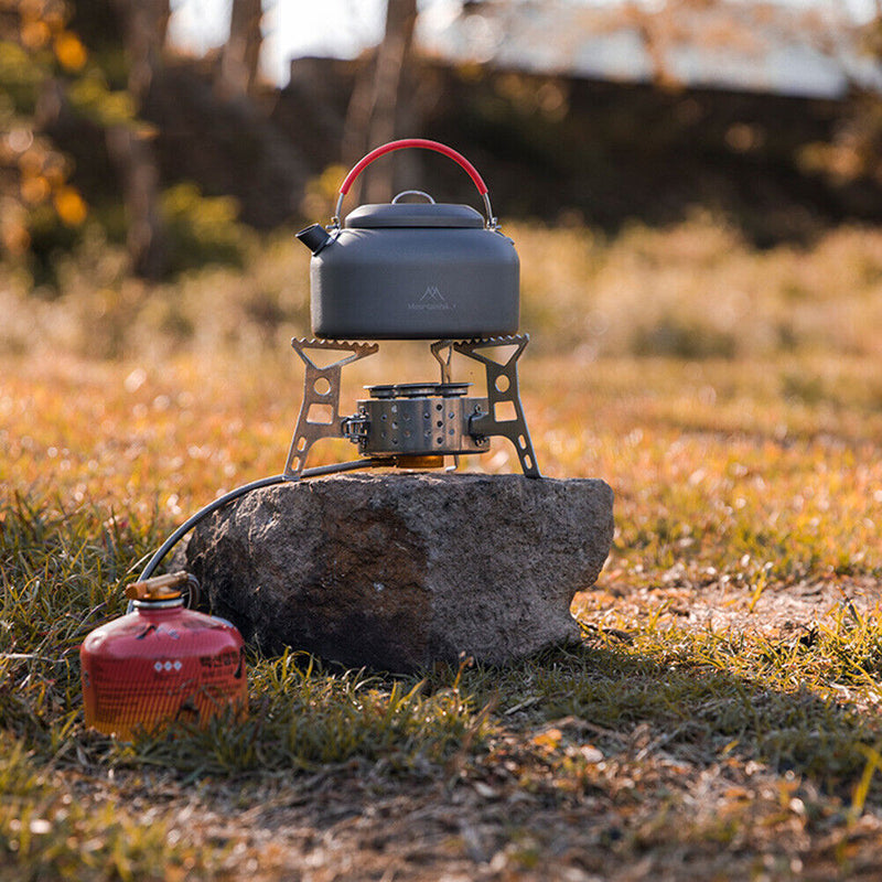 Outdoor Camping Water Kettle Stainless Steel Hiking Picnic Cookware Teapot Newly