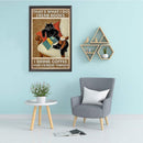 Full Cross Stitch Handcraft 11CT Stamped Black Cat Needlework DIY Home Ornament