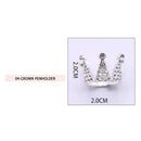 Rhinestones Crown Nail Brush Holder Manicure Pens Displayer Stand (04)